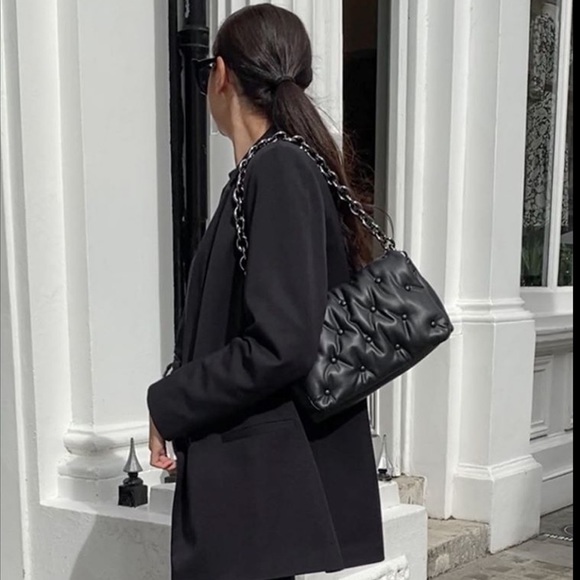 NWT Zara Quilted Maxi Crossbody Bag - Picture 5 of 16